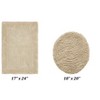 Edge Bath Rug 100% Premium Cotton Ultra-soft Water Absorbent Tufted Solid Reversible 2 Piece Bathroom Rug Set For Machine Washable Bathmat - 2 of 4
