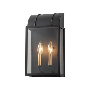 LLHZSY 3-Light Outdoor Umbrella Dimmable Matte Exterior Lantern Wall Sconce Light - 1 of 4