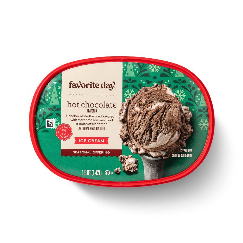 Frozen Hot Chocolate Marshmallow Swirl Ice Cream - 48oz - Favorite Day&#8482;, 6 of 7