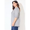 Catherines Impossibly Soft Half-Button Swing Top - 4 of 4