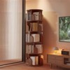 MOEPISY 5 Tier Rotating Bookshelf, 360° Display Round Spinning Bookshelf, Space-Saving, Small Space Rotating Bookshelf Tower - 2 of 4