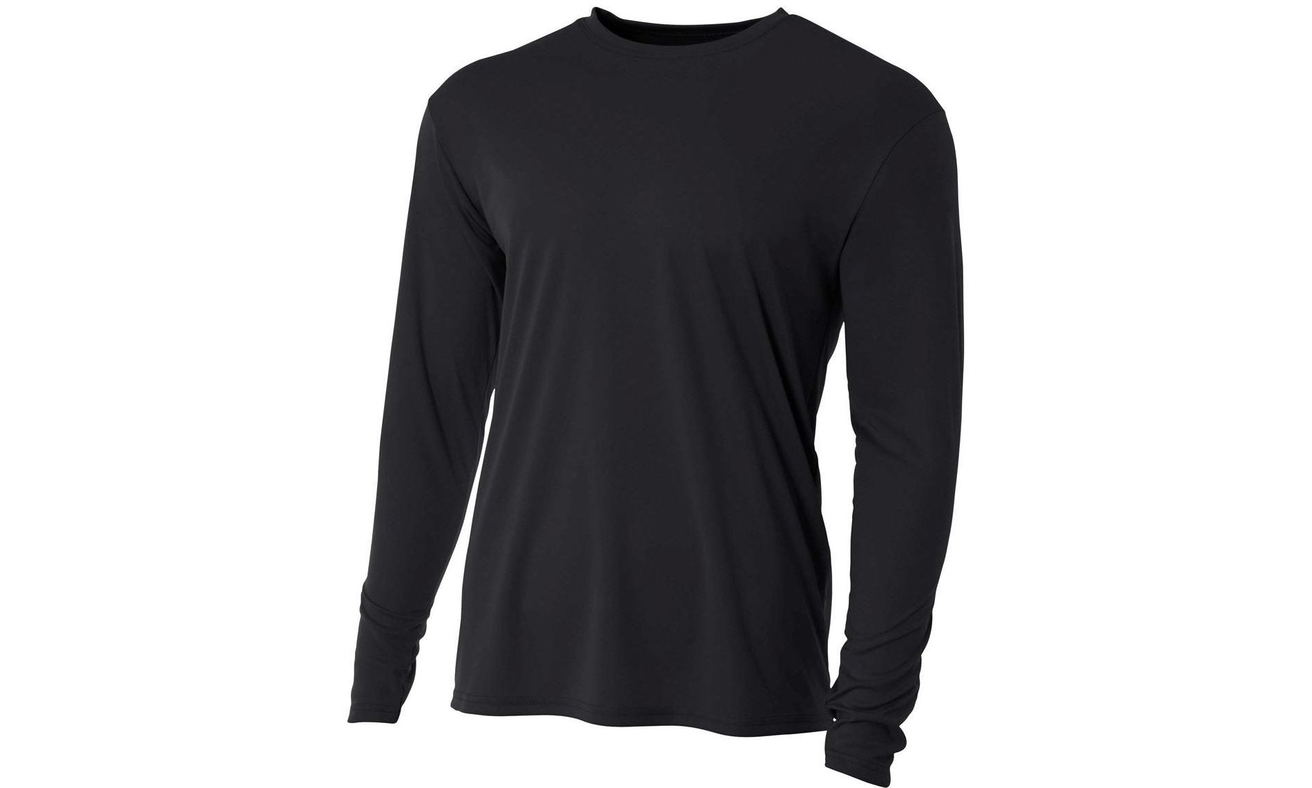 Hardcore mens long-sleeve UV sun protection T-shirt | Light weight loose fitting quick-dry rash guard water shirt for swimming