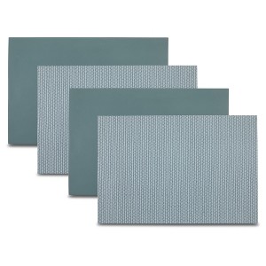 Dainty Home Exeter Reversible Premium Vegan Leather 12" x 18" Placemats Set of 4 - 1 of 2