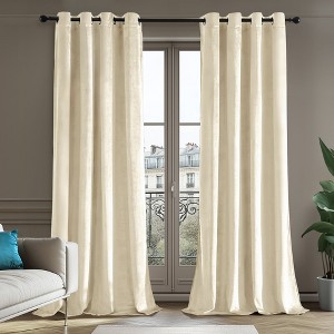 Deconovo Velvet Blackout Curtains – 2 Panels, Thermal, Grommet Top - 1 of 4