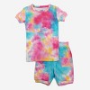 Leveret Matching Family Pajamas – Light Colorful Tie Dye Print – 100% Cotton – Customizable for Personalization - 2 of 4