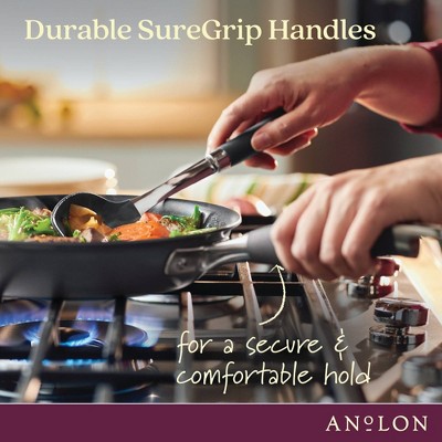 Moonstone Aluminum Nonstick Fry Pan with Helper Handle, 14.5 inch
