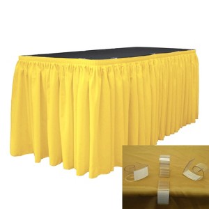 Slickblue Polyester Poplin Table Skirt with L-Clips - 1 of 1
