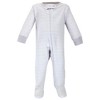 Touched by Nature Baby Boys Organic Cotton Zipper Sleep and Play 3pk, Truck - 3 of 4