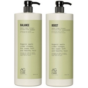 AG Hair Care Balance Apple Cider Vinegar Sulfate-Free Shampoo & Conditioner (50.7 oz) XXL Duo Set |Clarifying & Restoring Hair - 1 of 1