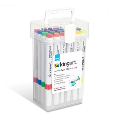 KINGART Acrylic Paint Markers 24 Colors