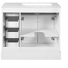 INFURNIC Vanity Tables, Elegant Compact Bathroom Vanity with Ample Storage for Small Spaces and Easy Maintenance, White, 18.3"*36"*34" - 4 of 4