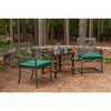 Casual Cushion Solid Sunbrella Fabric 2-Piece Indoor/Outdoor Seat Pad Cushion, 20"W x 18"L - 2 of 4
