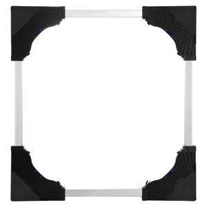 VEVOR Fridge Stand Mobile Base, 1100 lbs Load Capacity, Washing Machine Stand with 8 Locking Twin Wheels and 4 Brakes, Black - 1 of 4