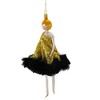 De Carlini Italian Ornaments 7.0 Inch Paulette In Gold Sequin Dress Christmas Tree Ornament , Chic Vogue Fashion (1PC) - 3 of 3