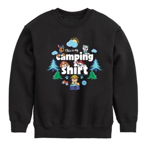 Boys' - Paw Patrol - Summer Is For Camping Graphic Long Sleeve Fleece Sweatshirt - 1 of 4