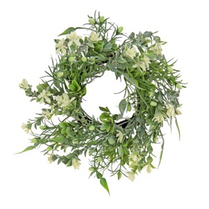 14" Artificial Mixed Blossoms Spring Table Wreath - National Tree Company - 1 of 3