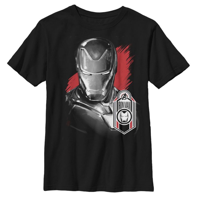 Boy's Marvel Avengers: Endgame Metallic Iron Man T-Shirt, 1 of 6