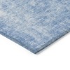 Denim Blue And Ivory Abstract Washable Indoor Outdoor Area Rug - 4 of 4