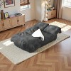 2-in-1 Corduroy Convertible Modular Sofa Bed with Memory Foam Mattress Saving Sleeper Sofa Bed for Living Room,Bedroom-The Pop Home - 2 of 4