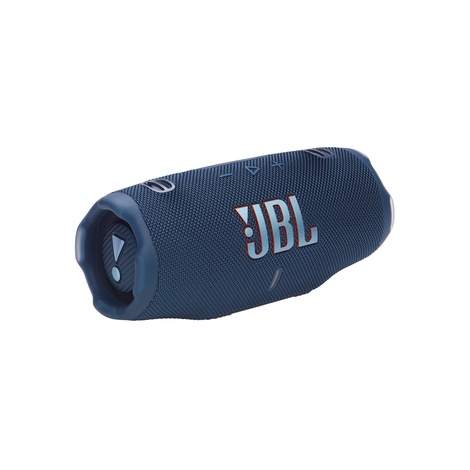 JBL Charge 6 Portable Speaker - Blue: USB-C, IP68, 28 Hours, 3-Hour Charge, 2.11 lbs, 9" Width, Bluetooth Wireless