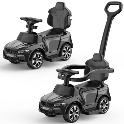 Push Cars 3-in-1, Kids Push Ride-on Car, Ride On Cars Licensed BMW with Horn, Music, Led Lights and Controllable Push Handle