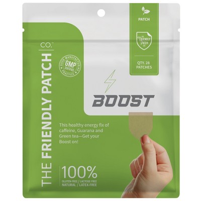 The Friendly Patch Boost Energy Patches 28 Focus, Energy, Guarana, Caffeine, Clarity