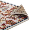 Modway Entourage Azami 5x8 Area Rug – Vintage Distressed Floral Lattice Design in Soft-Touch Indoor/Outdoor Weave - 4 of 4