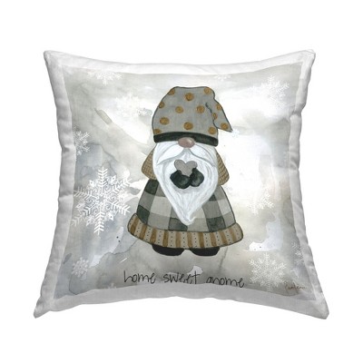 Stupell Industries Welcoming Gnome Heart Seasonal Snowflake Pattern