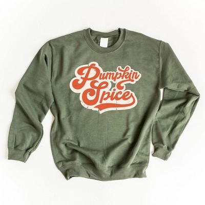 Simply Sage Market Women's Graphic Sweatshirt Retro Pumpkin Spice Words