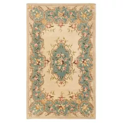 Ivory/Light Blue Floral Tufted Accent Rug 2'x3' - Safavieh