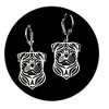 Pug Dog Pendant Necklace Earrings Set Sterling Silver Womens Ginger Lyne Collection - 4 of 4