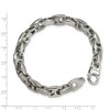 Black Bow Jewelry Men's 10mm Stainless Steel Anchor Link Chain Bracelet, 8.25 Inch - 4 of 4