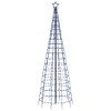vidaXL Christmas Tree Light with 570 Blue LEDs - Outdoor Suitable, Customizable Design, 8 Lighting Effects, Energy-Efficient, Simple Assembly - 4 of 4