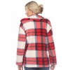 Women's Plaid Shacket -White Mark - 3 of 4