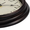 Aoibox Foxtop Retro Silent Non-Ticking Round Classic Quartz Wall Clock for Living Room Kitchen Home Office 12 Inch Bronze - 3 of 4