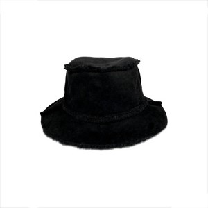 Women's Faux Shearling Bucket Hat - Hat Attack - 1 of 1
