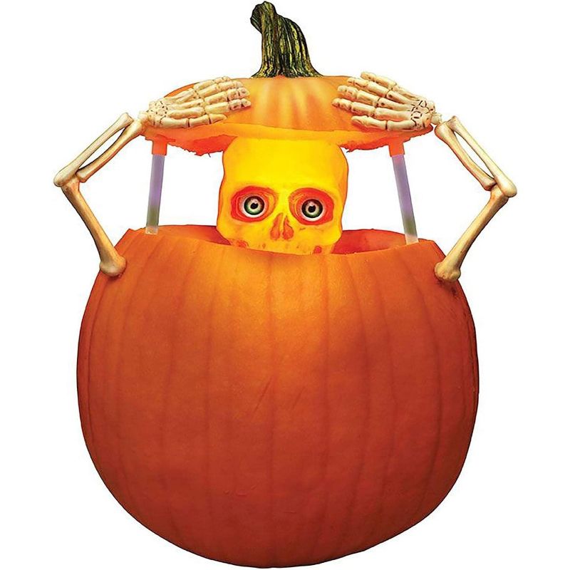 Funworld Light-Up Pumpkin Peeper Halloween Decor, 3 of 5