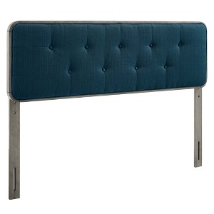 Modway Collins Tufted Twin Fabric and Wood Headboard -  Interchangeable Bed Frame Options  - Rubberwood with MDF ,Fabric, Foam, LVL - 1 of 4