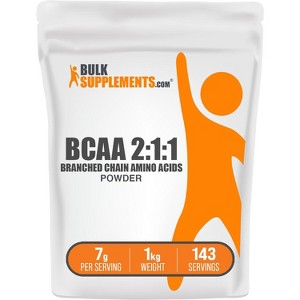 BulkSupplements BCAA 2:1:1 (Branched Chain Amino Acids) Powder - 1 of 4