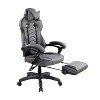 Kumasinova 360°Swivel Ergonomics Office Chair with Footrest&Lumbar Pillow,Recliner Computer Chair with Adjustable Height,Luxury Boss Chair,Dark  Gray - 2 of 4
