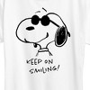 Women's - Peanuts - Cool Joe Keep On Smiling Short Sleeve Graphic T-Shirt - 2 of 4