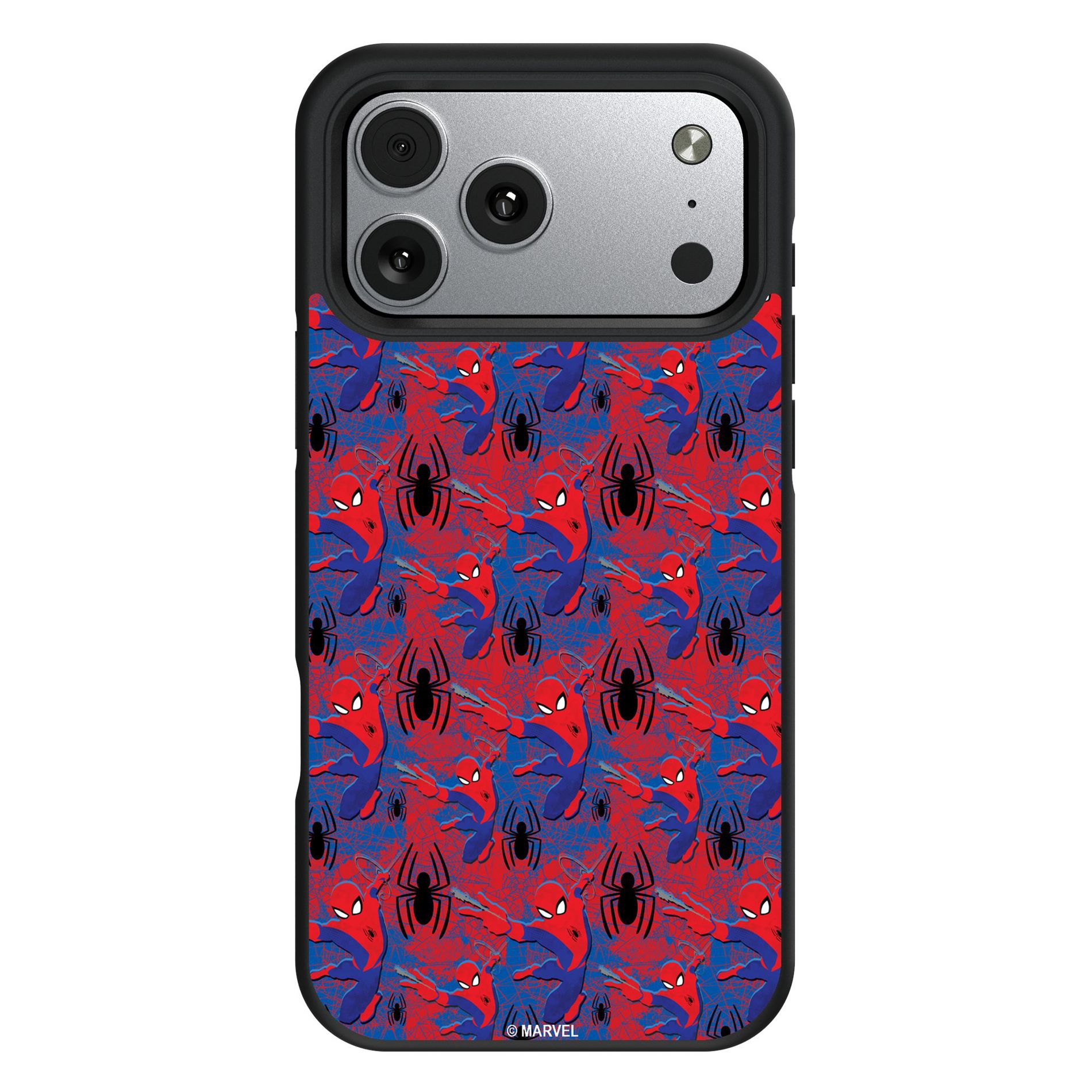 Marvel Spider-Man Pattern Bump Cell Phone Case for iPhone 17 Pro Max