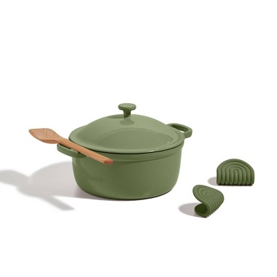 Cookut Multifunction Dutch Oven with Pot Holders, Green Cookut Shop smarter  and Live Better Shop smarter and Live Better