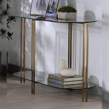 47" Veises Accent Table Champagne - Acme Furniture
