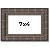 PosterPalooza | 7x4 Modern Bamboo Picture Frame, UV Acrylic, 5 Finishes - 2 of 4