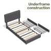 HYLEORY Queen Storage Bed Frame with 4 Drawers & Headboard, Upholstered Platform Bed Frame - 3 of 4