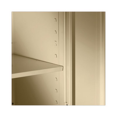 Putty Steel Freestanding Lockable Office Cabinet with Adjustable Shelving