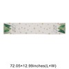 Unique Bargains Christmas Table Runner Gold Tone-Trimmed Christmas Tree Linen 72"x13" 1 Pc - 3 of 4