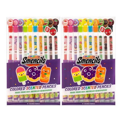 Scentco 20pk Scented Colored Smencils: Multicolored School Supplies for Kids, Art & Stationery, 2.05mm Point