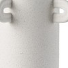 HomeRoots 16" Off White Cylinder Ceramic Table Vase With Handles - 4 of 4